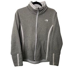 The North Face Gray Full Zip Fleece Sweater Jacket